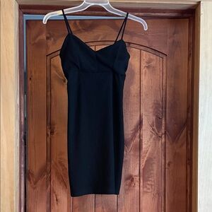 Charlotte Russe Black Mini Dress with Spaghetti Straps
